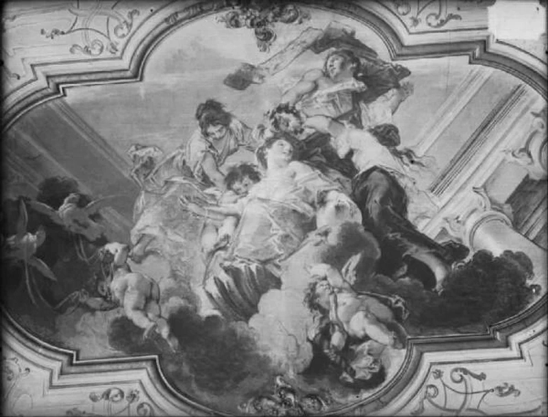 Trionfo di Venere - Giuseppe Bazzani, Mantova, Palazzo Bianchi, ora Vescovile, Volta